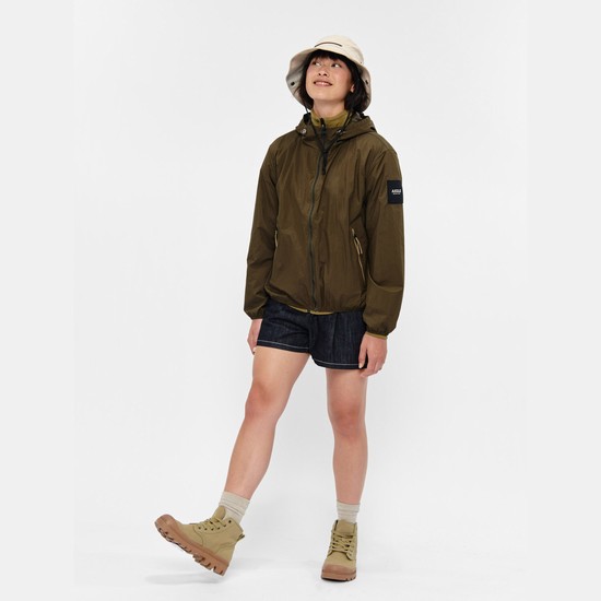 Aigle Packable & Water-repellent Bomber Coats Women Olive ZA-40637